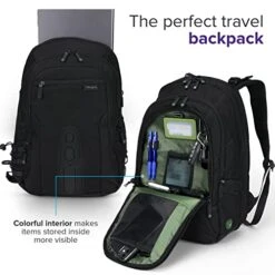 Targus Travel Laptop Backpack For 15.6 Inch Laptops, TSA Checkpoint-Friendly Carry On Travel Backpack For Women Men Business/College Laptop Bag For Work School Travel, Black (TBB013US) 17 Targus Travel Laptop Backpack For 15.6 Inch Laptops, TSA Checkpoint-Friendly Carry On Travel Backpack For Women Men Business/College Laptop Bag For Work School Travel, Black (TBB013US) -Vera Bradley Shop 41N6yeS4N1L