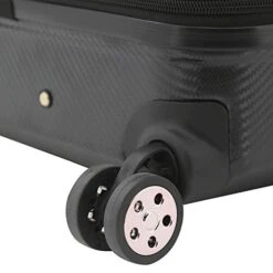 Kensie Women's Dawn Hardside 3-Piece Spinner Luggage Set, Black, (20/24/28) -Vera Bradley Shop 41NNM62wuYL