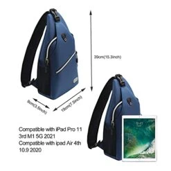 MOSISO Sling Backpack, Multipurpose Crossbody Shoulder Bag Travel Hiking Daypack, Light Teal -Vera Bradley Shop 41NeauGfrVL