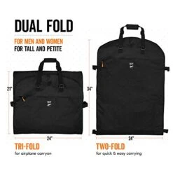 Trifold 66 Inch Women Travel Garment Bag With 7 Pockets | Extra Long Wedding Dress, Formal, Evening, Ball Gown | Hanging, Breathable, Foldable | Full Length Traveling Carry On For Clothes -Vera Bradley Shop 41NhUgSWdRL