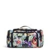 Vera Bradley Women's Recycled Lighten Up Reactive Large Travel Cosmetic Makeup Organizer Bag, Happy Blooms Cross-Stitch, One Size -Vera Bradley Shop 41OGEy1YCZL