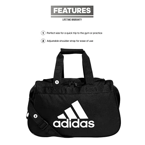 Adidas Unisex Diablo Small Duffel Bag, Black, Small 8 Adidas Unisex Diablo Small Duffel Bag, Black, Small - Image 6
