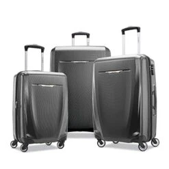 Samsonite Winfield 3 DLX Hardside Expandable Luggage With Spinners, 3-Piece Set (20/25/28), Graphite Grey