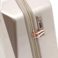 Kensie Women's 3D Gemstone TSA Lock Hardside Spinner Luggage, Rose Gold, 20-Inch Carry-On -Vera Bradley Shop 41PI9WOsu8L