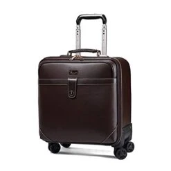 Retro Travel Suitcase Rolling Spinner Luggage Women Trolley Case 24inch Wheels Man 20inch Box PVC Vintage Cabin Travel Bag Trunk (Color : 24inch) -Vera Bradley Shop 41PMB4PsIbL