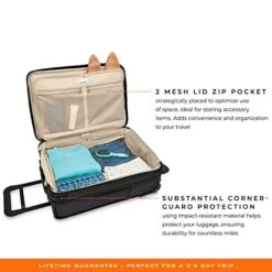 Briggs & Riley Baseline Uprights, Black, Essential 2-Wheel Carry-On 31 Briggs & Riley Baseline Uprights, Black, Essential 2-Wheel Carry-On -Vera Bradley Shop 41PxUMlgUTL