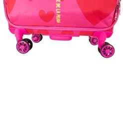 Cloe By Agatha Ruiz De La Prada Checked Medium 24" Inch Luggage With 360º-spinner Wheels In Magenta Color -Vera Bradley Shop 41Q1M Ry 8S