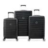 DELSEY Paris Jessica Hardside Expandable Luggage With Spinner Wheels (Black, 3-Piece Set (21/25/29))