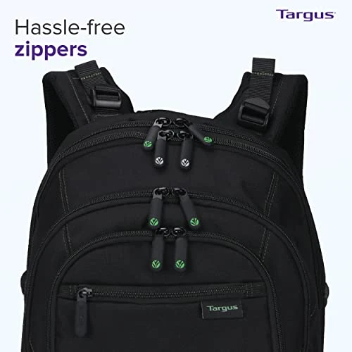 Targus Travel Laptop Backpack For 15.6 Inch Laptops, TSA Checkpoint-Friendly Carry On Travel Backpack For Women Men Business/College Laptop Bag For Work School Travel, Black (TBB013US) 4 Targus Travel Laptop Backpack For 15.6 Inch Laptops, TSA Checkpoint-Friendly Carry On Travel Backpack For Women Men Business/College Laptop Bag For Work School Travel, Black (TBB013US) - Image 2