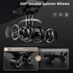 SHOWKOO Luggage Sets 3 Piece Softside Expandable Lightweight Durable Suitcase Sets Double Spinner Wheels TSA Lock Black (20in/24in/28in) 12 SHOWKOO Luggage Sets 3 Piece Softside Expandable Lightweight Durable Suitcase Sets Double Spinner Wheels TSA Lock Black (20in/24in/28in) -Vera Bradley Shop 41R95hS4bzL