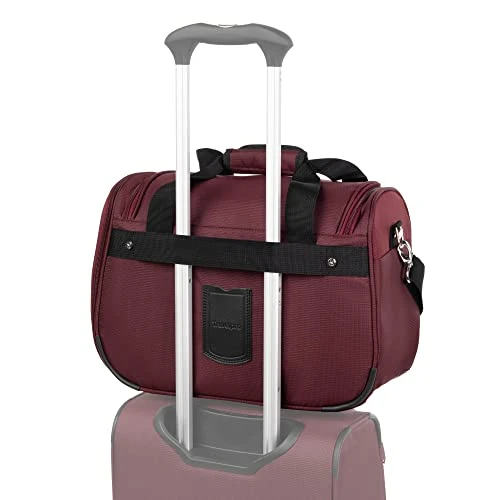 Travelpro Maxlite 5 Softside 2pc Set Expandable Carry On Luggage With 4 Spinner Wheels/Soft Underseat Tote, Lightweight Suitcase, Men And Women, Burgundy 4 Travelpro Maxlite 5 Softside 2pc Set Expandable Carry On Luggage With 4 Spinner Wheels/Soft Underseat Tote, Lightweight Suitcase, Men And Women, Burgundy - Image 2