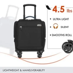 VERAGE Carry On Underseat Luggage With Wheels & USB Port, Wheeled Spinner Bag Carry-on Luggages For Airlines, Lightweight Suitcase Men Women, Pilots And Crew (14-Inch Compact) 16 VERAGE Carry On Underseat Luggage With Wheels & USB Port, Wheeled Spinner Bag Carry-on Luggages For Airlines, Lightweight Suitcase Men Women, Pilots And Crew (14-Inch Compact) -Vera Bradley Shop 41RUPcJhZZL