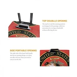 WONDERTIFY Bulldog Travel Suitcase Protector United States Semper Fidelis Elastic Washable Luggage Cover With Concealed Zipper Red Fits 29-32 Inch -Vera Bradley Shop 41RVb fHgfL