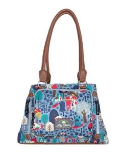 Lily Bloom Maggie Satchel Handbag (Who Let The Dogs Out)
