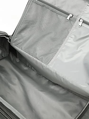 Travelers Club 30" Travel Rolling Duffel Bag, Grey, Inch 4 Travelers Club 30" Travel Rolling Duffel Bag, Grey, Inch - Image 2