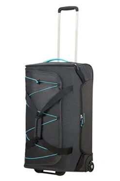 American Tourister Road Quest Wheeled Duffle Medium Travel Duffle, 67 Cm, 75 Liters, Grey (Graphite/Turquoise) 14 American Tourister Road Quest Wheeled Duffle Medium Travel Duffle, 67 Cm, 75 Liters, Grey (Graphite/Turquoise) -Vera Bradley Shop 41SRkSbVq6L