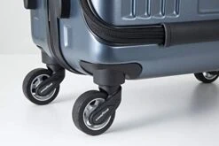 New Storm Carry-on Luggage - TSA Combination Lock - Spinner Goodyear Wheels – Carry-on Front Laptop Compartment - YKK Zipper - Integrated USB Charging Hub - Blue -Vera Bradley Shop 41SWSovfhmL