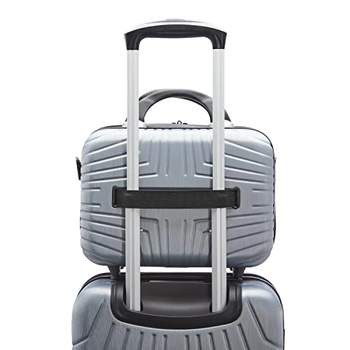Samsonite Hers N Hers Luggage With Spinner Wheels, 2-Piece Set (BeautyCrate Plus Carry-On), Brushed Silver 6 Samsonite Hers N Hers Luggage With Spinner Wheels, 2-Piece Set (BeautyCrate Plus Carry-On), Brushed Silver - Image 4