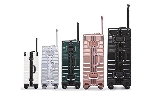 Sondre X Luggage Rolling Wheels Old Fashion Trunk Suitcase PC ABS Spinner Hardshell Carry On With TSA Lock 20" 24" 26" 29"(White) 5 Sondre X Luggage Rolling Wheels Old Fashion Trunk Suitcase PC ABS Spinner Hardshell Carry On With TSA Lock 20" 24" 26" 29"(White) - Image 3