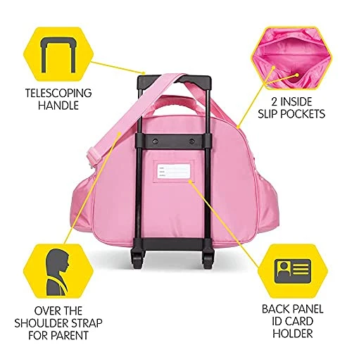 Bixbee Kids Rolling Suitcase And Backpack Set, Shark Luggage For Girls & Boys With Wheels, Telescoping Handle, Adjustable Straps And Pockets - Carry On Bag & Backpack For Airport & Travel Set Of 2 7 Bixbee Kids Rolling Suitcase And Backpack Set, Shark Luggage For Girls & Boys With Wheels, Telescoping Handle, Adjustable Straps And Pockets - Carry On Bag & Backpack For Airport & Travel Set Of 2 - Image 5