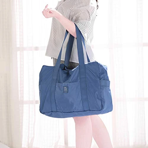 VanFn Foldable Travel Duffel Bag, Sports Duffels Gym Bag, Rainproof Nylon Totes, Sports Shoulder Handbag, Lightweight Duffle Bags For Women & Men, Outdoor Weekend Bag, P.Travel Series (Blue) 5 VanFn Foldable Travel Duffel Bag, Sports Duffels Gym Bag, Rainproof Nylon Totes, Sports Shoulder Handbag, Lightweight Duffle Bags For Women & Men, Outdoor Weekend Bag, P.Travel Series (Blue) - Image 3