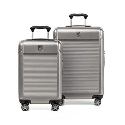 Travelpro Platinum Elite Hardside Expandable Spinner Luggage, Metallic Sand, 2-Piece Set (21/25)