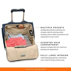 Briggs & Riley 2-Wheel Cabin Bag, Navy -Vera Bradley Shop 41UMXYe6QCL