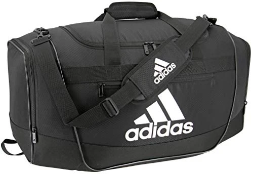 Adidas Defender III Medium Duffel Bag, Black/White 3 Adidas Defender III Medium Duffel Bag, Black/White
