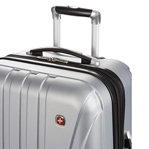 SwissGear 7585 Hardside Spinner Luggage, Silver, Checked-Medium 23-Inch 4 SwissGear 7585 Hardside Spinner Luggage, Silver, Checked-Medium 23-Inch - Image 2