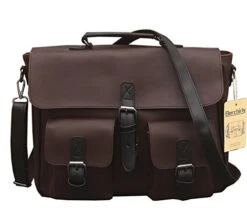 Berchirly Large Capacity Casual Men PU Leather Backpack Messenger Shoulder Bags Daypack Handbag