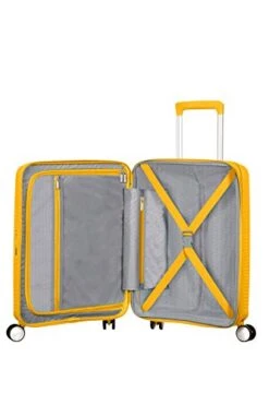 American Tourister [amerikantu-risuta-] Sound Box Saundobokkusu Suitcase Spinner 55 cm More Washer Included Ekisupandaburu Function More Washer Included Oven With 35l 55 cm 2.6kg G 001  - Yellow - -Vera Bradley Shop 41V xSxhPgL