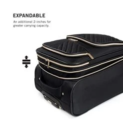 Kenneth Cole Reaction Women's Chelsea Luggage Chevron Softside 8-Wheel Spinner Expandable Suitcase Collection, Black, 20-Inch Carry On -Vera Bradley Shop 41VrAbpmyhL 03845cbb 7dd5 4ce9 ac6b 1ab3cd19299c