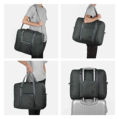For Spirit Airlines Foldable Travel Duffel Bag Tote Carry On Luggage Sport Gym Duffle For Men And Women (Dark Grey) 7 For Spirit Airlines Foldable Travel Duffel Bag Tote Carry On Luggage Sport Gym Duffle For Men And Women (Dark Grey) - Image 5