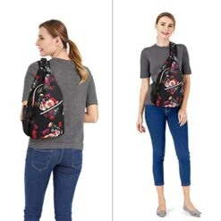 MOSISO Sling Backpack,Travel Hiking Daypack Cottonrose Crossbody Shoulder Bag, Black 10 MOSISO Sling Backpack,Travel Hiking Daypack Cottonrose Crossbody Shoulder Bag, Black -Vera Bradley Shop 41W3LJU5N3L