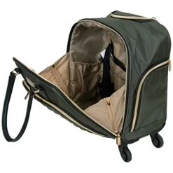 Kenneth Cole Reaction Women's Chelsea Luggage Chevron Softside 8-Wheel Spinner Expandable Suitcase Collection, Olive, 4 Underseater -Vera Bradley Shop 41WOaTtZfjL