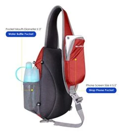 Waterfly Chest Sling Shoulder Backpacks Bags Fashion Cute Crossbody Rope Triangle Rucksack For Hiking Or Multipurpose Daypacks For Man Women Lady Girl Teens (Red) -Vera Bradley Shop 41Wic Lli L