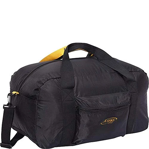 A. Saks 22 InchCarry-On Nylon Duffel Bag With Pouch (Black) 3 A. Saks 22 InchCarry-On Nylon Duffel Bag With Pouch (Black)