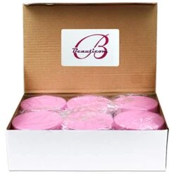 Beauticom 4 Oz. (120g/120ML, Quantity: 6 Pieces) Thick Wall Round Leak Proof Clear Acrylic Jars W/Lids For Beauty, Cream (6 Pieces (6 Jars + Lids Together), PINK) -Vera Bradley Shop 41Wr2634eWL