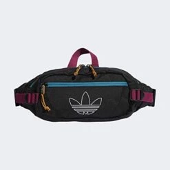 Adidas Originals Unisex Utility Crossbody Bag, Black/Active Teal/Berry, ONE SIZE