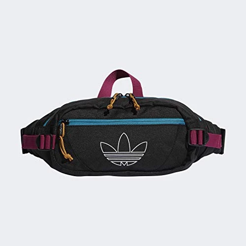 Adidas Originals Unisex Utility Crossbody Bag, Black/Active Teal/Berry, ONE SIZE 3 Adidas Originals Unisex Utility Crossbody Bag, Black/Active Teal/Berry, ONE SIZE