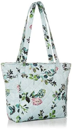 Vera Bradley Performance Twill Small Vera Tote Bag, Seawater Blooms -Vera Bradley Shop 41XEWDXMBlL