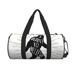 Fredeulva I Want To Believe Duffel Bag Canvas Shoulder Round Gym Sports Travel Weekender Bags For Man Women -Vera Bradley Shop 41XS4vCwo4L
