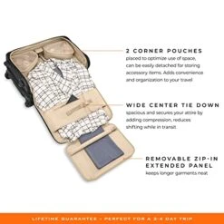 Briggs & Riley Baseline Garment Bags, Black, Carry-On Upright -Vera Bradley Shop 41XT66EkMZL