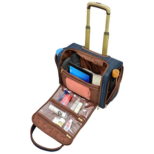 LONDON FOG Brentwood, Navy Window Pane, 15-Inch 8 LONDON FOG Brentwood, Navy Window Pane, 15-Inch - Image 6