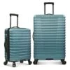 U.S. Traveler Boren Polycarbonate Hardside Rugged Travel Suitcase Luggage With 8 Spinner Wheels, Aluminum Handle, Teal, 2-Piece Set -Vera Bradley Shop 41XlvxgIRvS