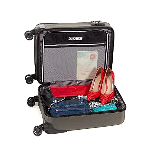 Cloe Carry-On 20 Inch Water-Resistant Luggage With 360º-spinner Wheels In Olive Green Color 10 Cloe Carry-On 20 Inch Water-Resistant Luggage With 360º-spinner Wheels In Olive Green Color - Image 8