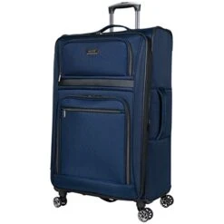 Kenneth Cole Reaction Rugged Roamer Luggage Collection Lightweight Softside Expandable 8-Wheel Spinner Travel Suitcase Bag, Navy, 2-Piece (20" Carry-On / 28" Check Size) -Vera Bradley Shop 41YGidW2QAL