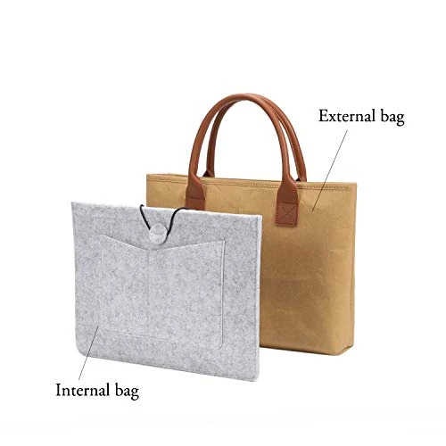 BUBM Laptop Bag,Lightweight Kraft 11-13.3 Inches Tablet Handbag Shoulder Bag For 4 BUBM Laptop Bag,Lightweight Kraft 11-13.3 Inches Tablet Handbag Shoulder Bag For - Image 2