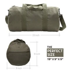 Semper Fi Skull Corp Sport Heavyweight Canvas Duffel Bag (Medium (19" X 9" X 9"), Olive & Black) -Vera Bradley Shop 41YsHfx9yNL 99d83611 d3d9 44ea 82fc d0168209bcef