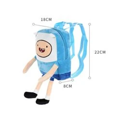 MINISO Adventure Time Backpack Cute Bag For Zipper School Picnic Bag,Blue Finn -Vera Bradley Shop 41YtXjik6lL